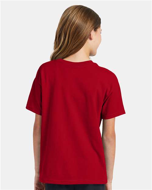 Hanes Ecosmart™ Youth T-Shirt 5370 Deep Red