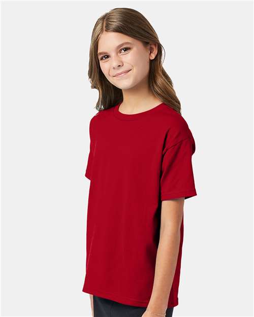 Hanes Ecosmart™ Youth T-Shirt 5370 Deep Red