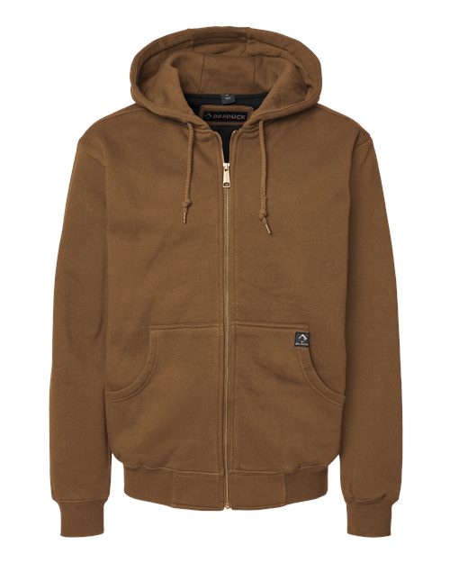 DRI DUCK Crossfire Heavyweight Power Fleece Hooded Jacket with Thermal Lining 7033 Custom Embroidered Business Logo