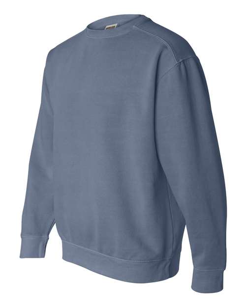 Comfort Colors Youth Attain Two-Button Jersey 1566 Blue Jean Custom Embroidered Business Logo