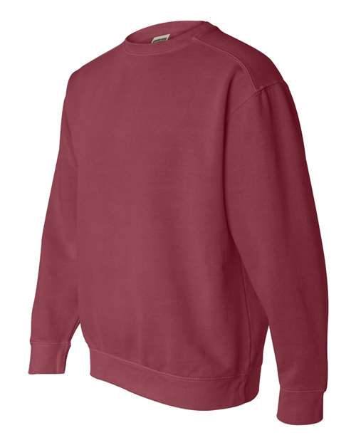 Comfort Colors Youth Attain Two-Button Jersey 1566 Crimson Custom Embroidered Business Logo
