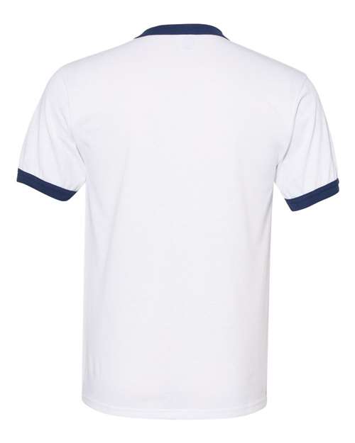 Augusta Sportswear 50/50 Ringer T-Shirt 710 White/ Navy