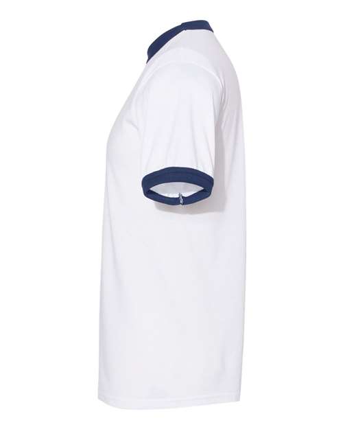 Augusta Sportswear 50/50 Ringer T-Shirt 710 White/ Navy
