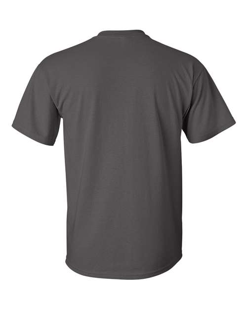 Gildan Women’s 1X1 Baby Rib Raglan Three-Quarter Sleeve Tee 2000 Charcoal Custom Embroidered Business Logo