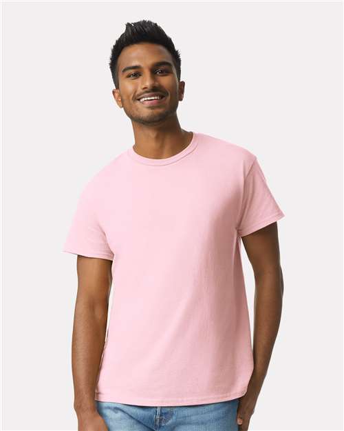 Custom Embroidered Gildan Ultra Cotton® T-Shirt 2000 Light Pink