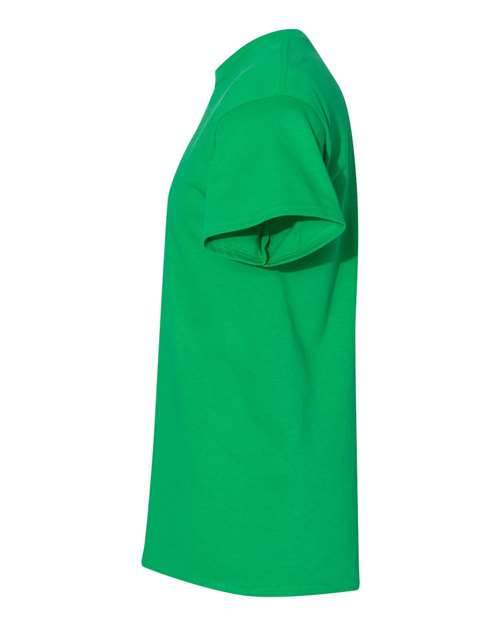Gildan USA-Made Fine Jersey T-Shirt 5000 Irish Green Custom Embroidered Business Logo