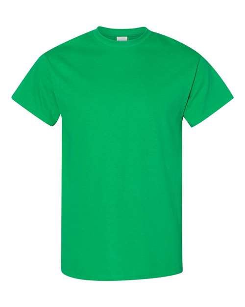 Gildan USA-Made Fine Jersey T-Shirt 5000 Irish Green Custom Embroidered Business Logo