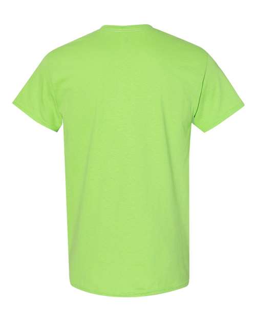 Gildan USA-Made Fine Jersey T-Shirt 5000 Lime Custom Embroidered Business Logo