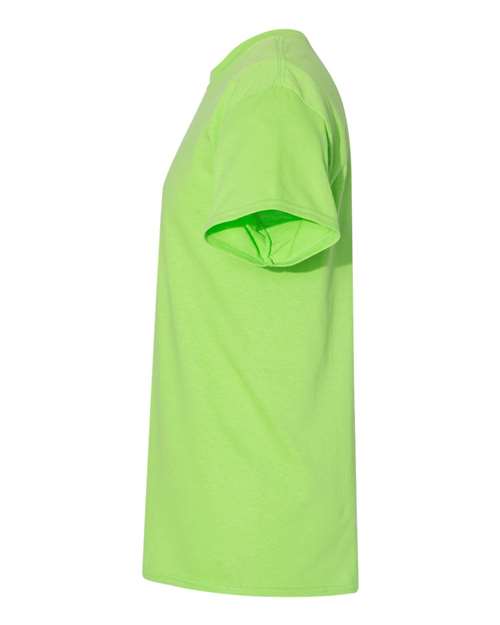 Gildan USA-Made Fine Jersey T-Shirt 5000 Lime Custom Embroidered Business Logo