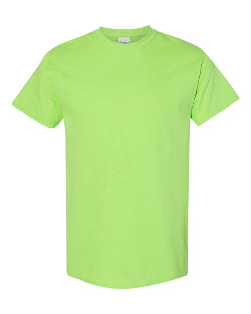 Gildan USA-Made Fine Jersey T-Shirt 5000 Lime Custom Embroidered Business Logo