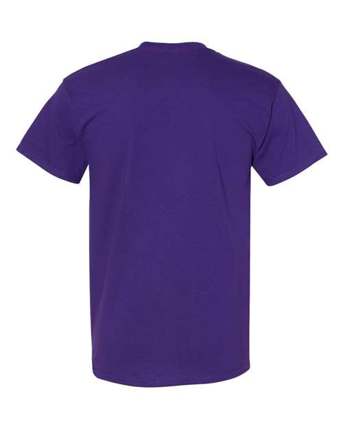 Gildan USA-Made Fine Jersey T-Shirt 5000 Purple Custom Embroidered Business Logo