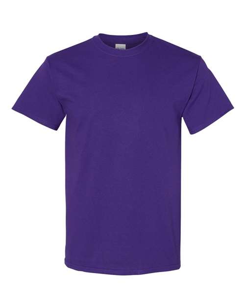 Gildan USA-Made Fine Jersey T-Shirt 5000 Purple Custom Embroidered Business Logo