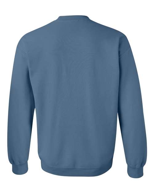 Gildan Heavy Blend™ Crewneck Sweatshirt 18000 Indigo Blue Custom Embroidered Business Logo
