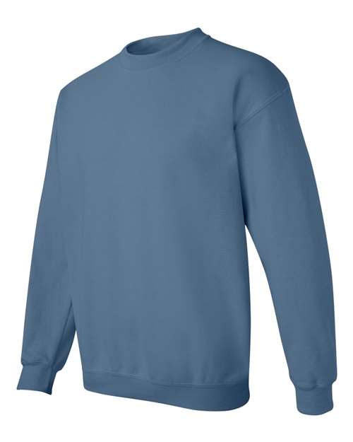 Gildan Heavy Blend™ Crewneck Sweatshirt 18000 Indigo Blue Custom Embroidered Business Logo