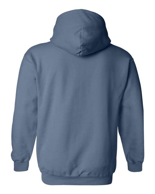 Gildan Heavy Blend™ Hooded Sweatshirt 18500 Indigo Blue Custom Embroidered Business Logo