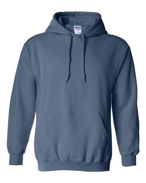 Gildan Heavy Blend™ Hooded Sweatshirt 18500 Indigo Blue Custom Embroidered Business Logo