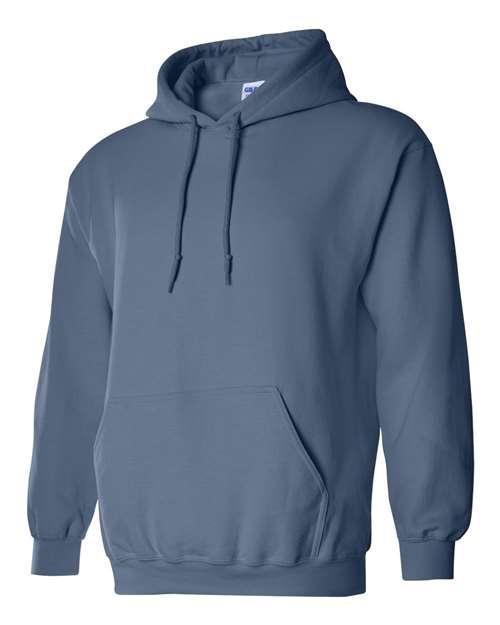 Gildan Heavy Blend™ Hooded Sweatshirt 18500 Indigo Blue Custom Embroidered Business Logo