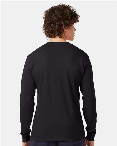 Champion Long Sleeve T-Shirt CC8C Custom Embroidered Business Logo