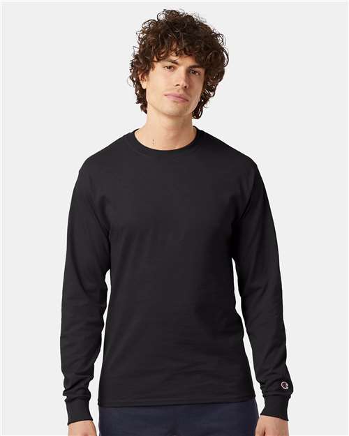 Custom Embroidered Champion Long Sleeve T-Shirt CC8C