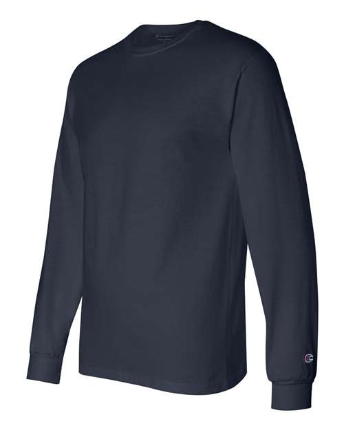 Champion Long Sleeve T-Shirt CC8C Custom Embroidered Business Logo