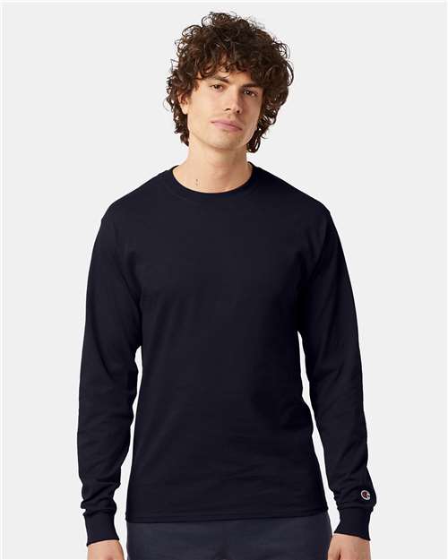 Custom Embroidered Champion Long Sleeve T-Shirt CC8C
