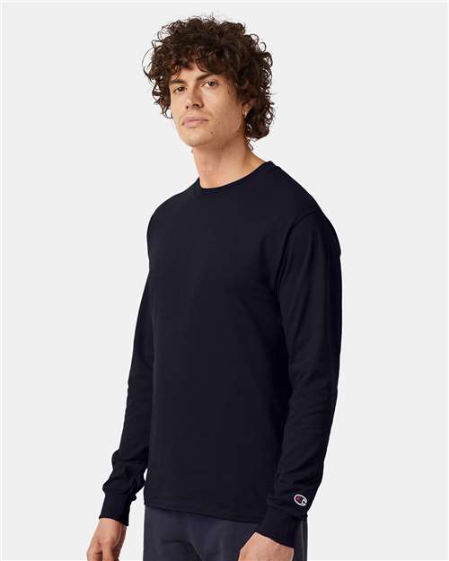 Champion Long Sleeve T-Shirt CC8C Custom Embroidered Business Logo