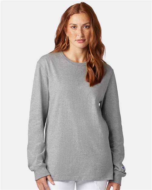 Custom Embroidered Champion Long Sleeve T-Shirt CC8C