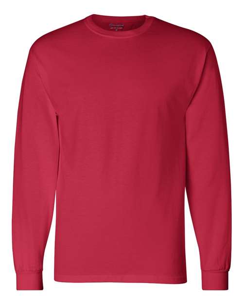 Champion Long Sleeve T-Shirt CC8C Custom Embroidered Business Logo