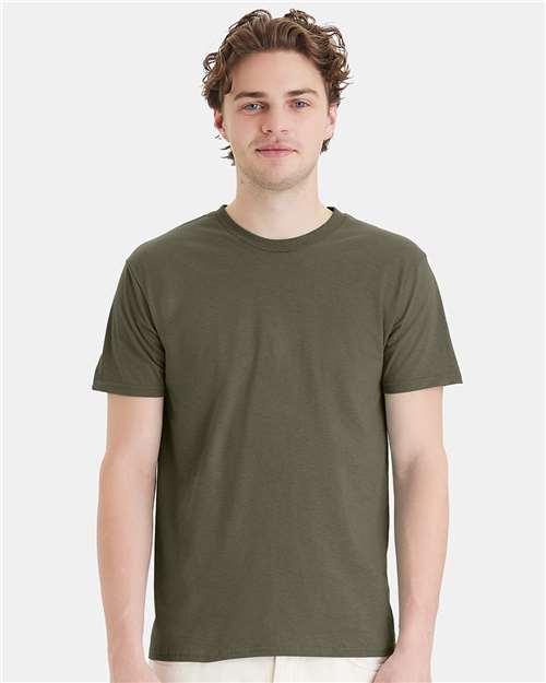 Custom Embroidered Hanes Perfect-T T-Shirt 4980 Fatigue Green