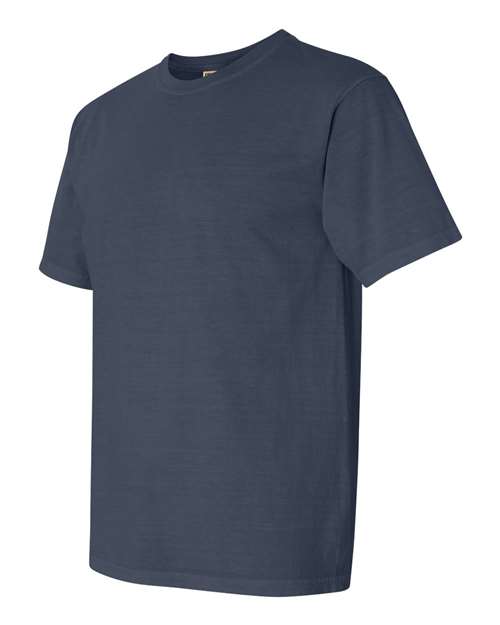 Comfort Colors Garment-Dyed Heavyweight T-Shirt 1717 Denim Custom Embroidered Business Logo