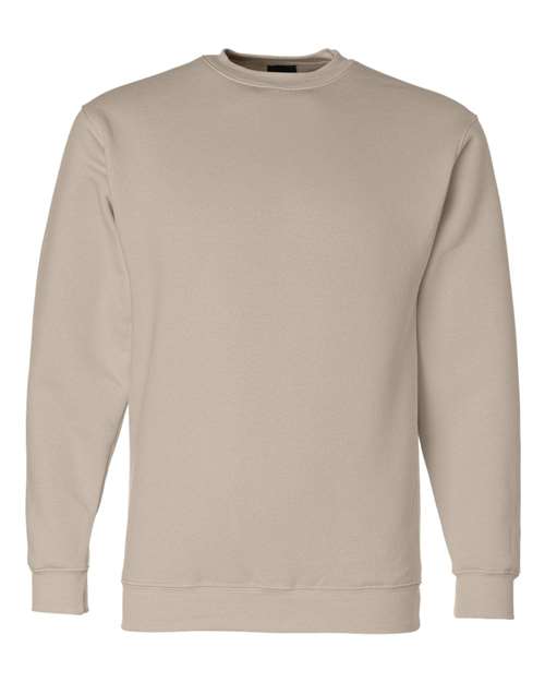 Bayside USA-Made Crewneck Sweatshirt 1102 Sand