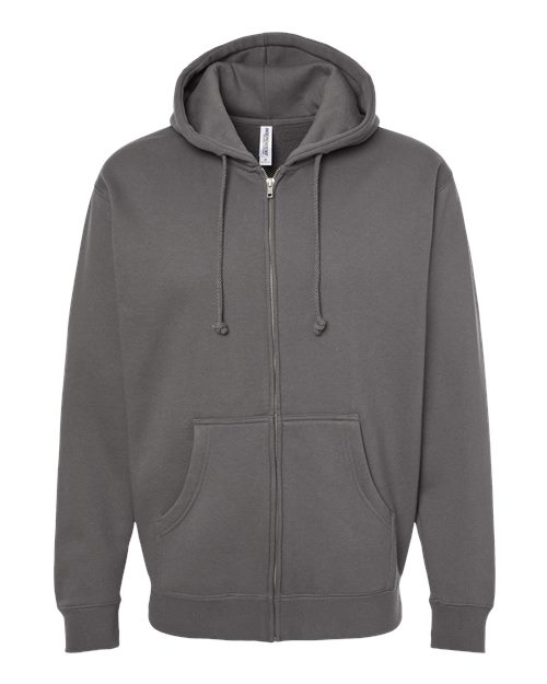 Independent Trading Co. Heavyweight Full-Zip Hooded Sweatshirt IND4000Z Custom Embroidered Business Logo