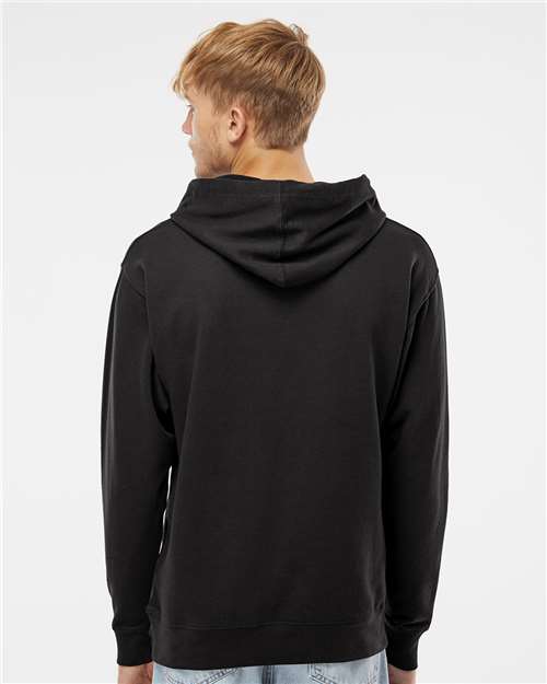 Independent Trading Co. Midweight Hooded Sweatshirt SS4500 Black Custom Embroidered Business Logo