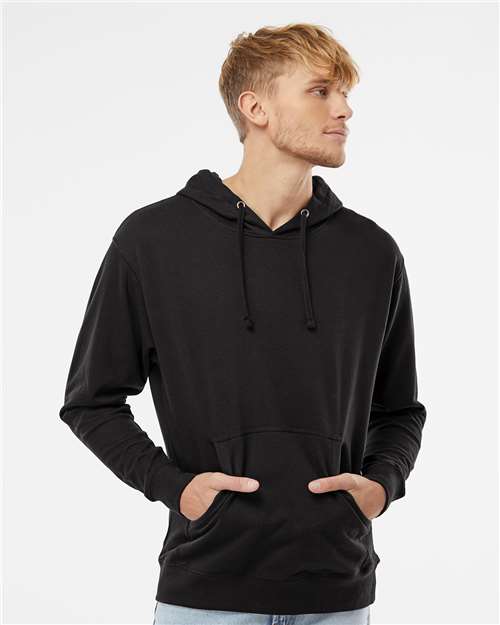 Independent Trading Co. Midweight Hooded Sweatshirt SS4500 Army Heather Custom Embroidered Business Logo