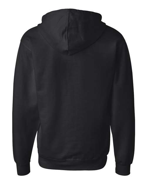 Independent Trading Co. Midweight Full-Zip Hooded Sweatshirt SS4500Z Army Heather Custom Embroidered Business Logo