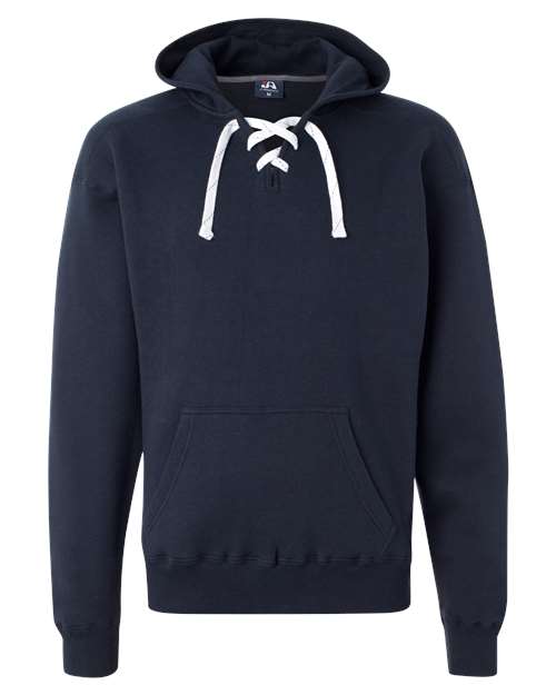 J. America Sport Lace Hooded Sweatshirt 8830 Navy