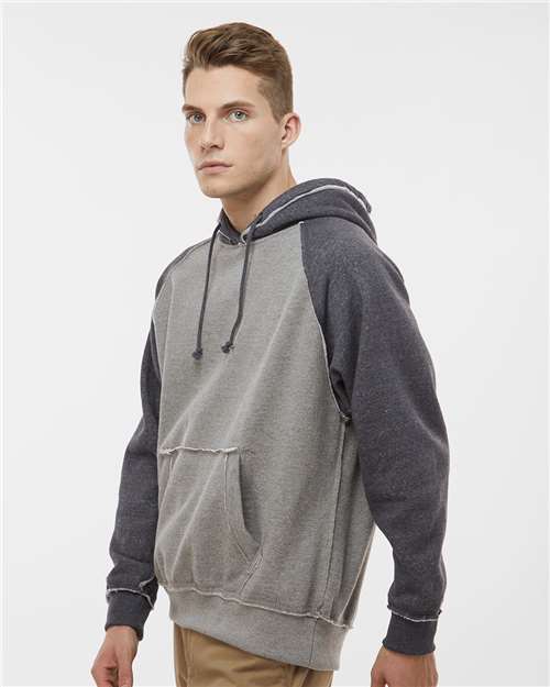 J. America Vintage Heather Hooded Sweatshirt 8885