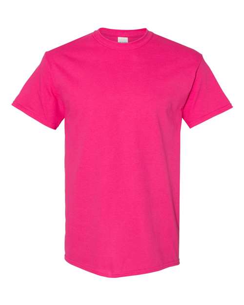 Gildan USA-Made Fine Jersey T-Shirt 5000 Heather Sapphire Custom Embroidered Business Logo