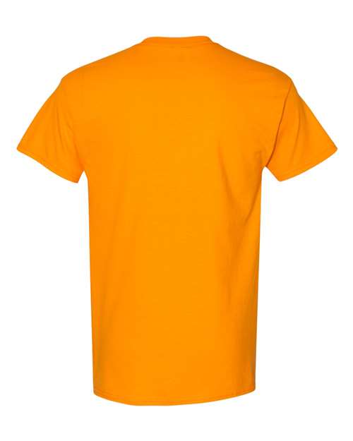 Gildan USA-Made Fine Jersey T-Shirt 5000 Tangerine Custom Embroidered Business Logo