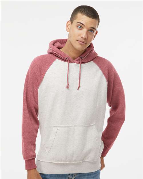 Custom Embroidered J. America Vintage Heather Hooded Sweatshirt 8885