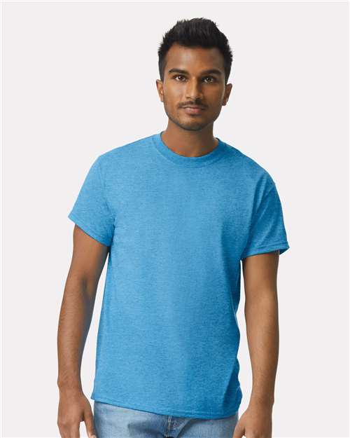 Custom Embroidered Gildan Ultra Cotton® T-Shirt 2000 Heather Sapphire