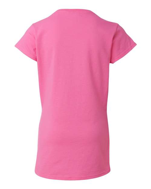 Gildan Softstyle® Women’s V-Neck T-Shirt 64V00L Custom Embroidered Business Logo
