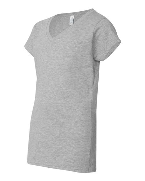 Gildan Softstyle® Women’s V-Neck T-Shirt 64V00L Custom Embroidered Business Logo
