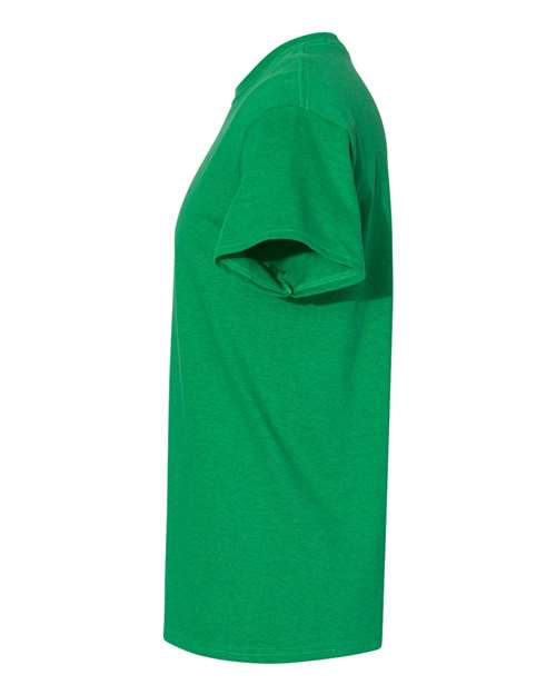 Gildan USA-Made Fine Jersey T-Shirt 5000 Antique Irish Green Custom Embroidered Business Logo