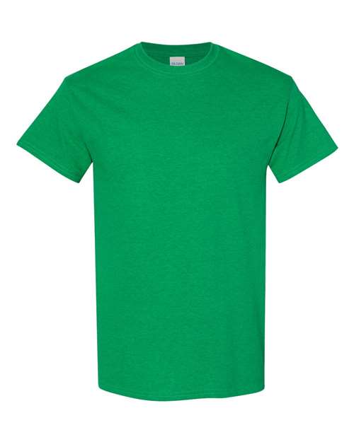 Gildan USA-Made Fine Jersey T-Shirt 5000 Antique Irish Green Custom Embroidered Business Logo