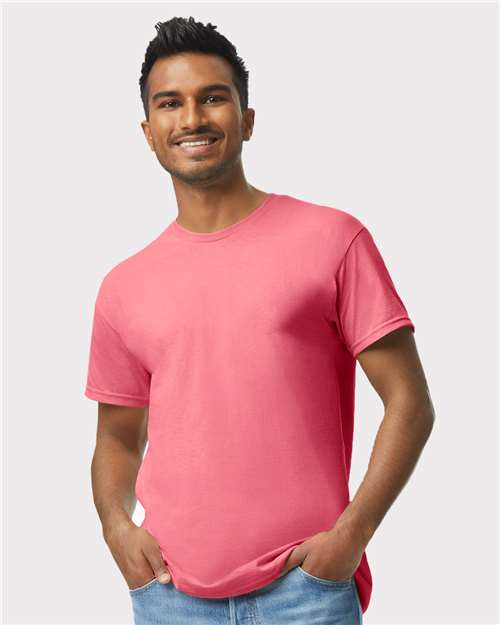 Gildan USA-Made Fine Jersey T-Shirt 5000 Cobalt Custom Embroidered Business Logo