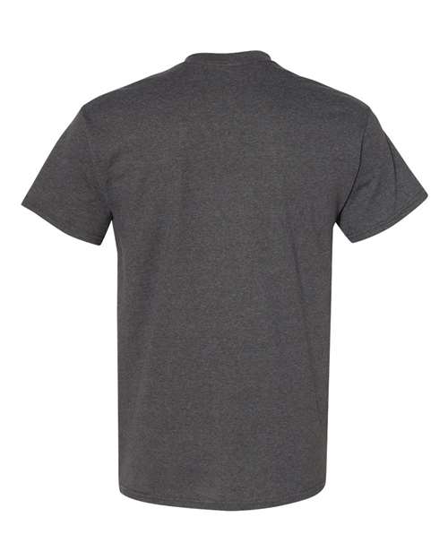 Gildan USA-Made Fine Jersey T-Shirt 5000 Tweed Custom Embroidered Business Logo