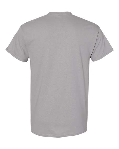 Gildan USA-Made Fine Jersey T-Shirt 5000 Graphite Heather Custom Embroidered Business Logo