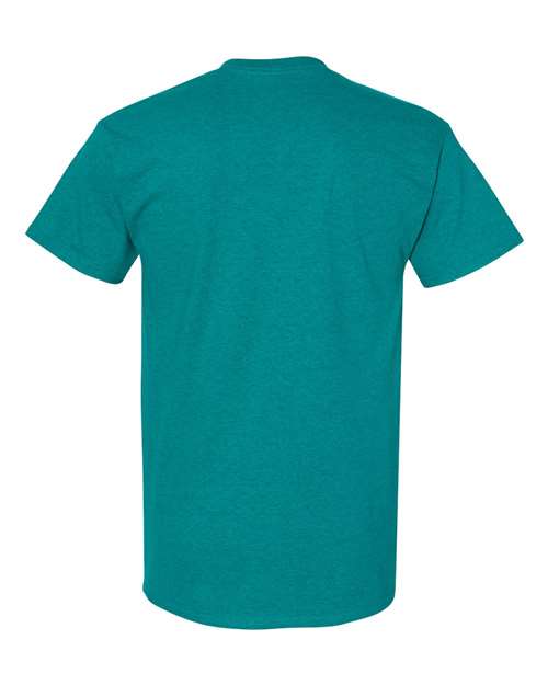 Gildan USA-Made Fine Jersey T-Shirt 5000 Antique Irish Green Custom Embroidered Business Logo