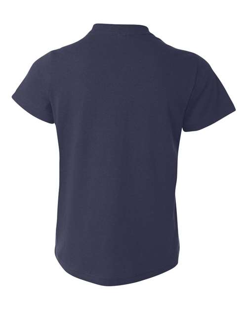 BELLA + CANVAS Youth Jersey Tee 3001Y Natural Custom Embroidered Business Logo